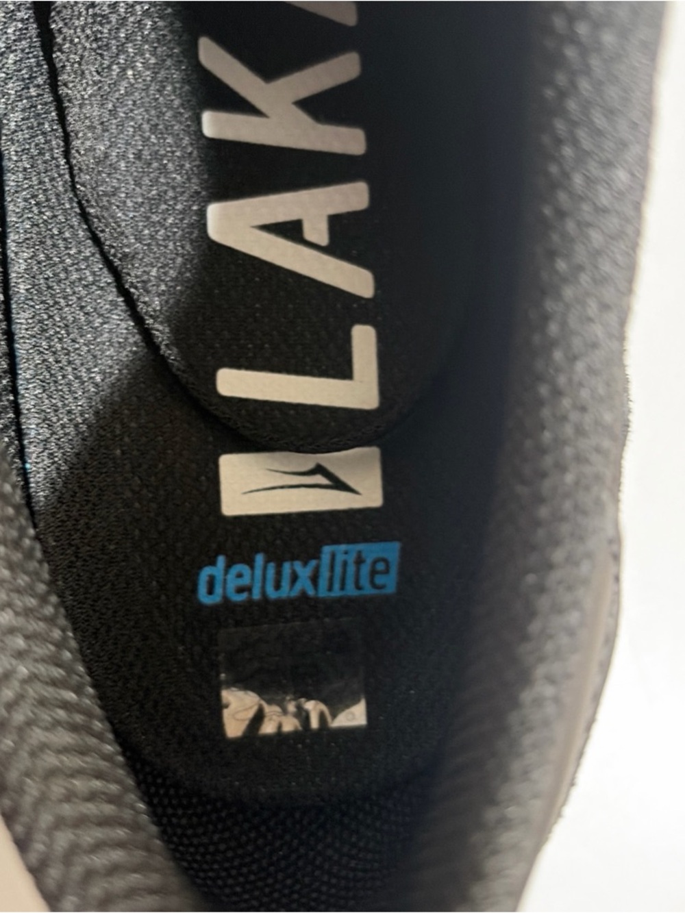 Men's Black Lakai skateboarding shoes black/White Side Accent - Picture 5 of 8